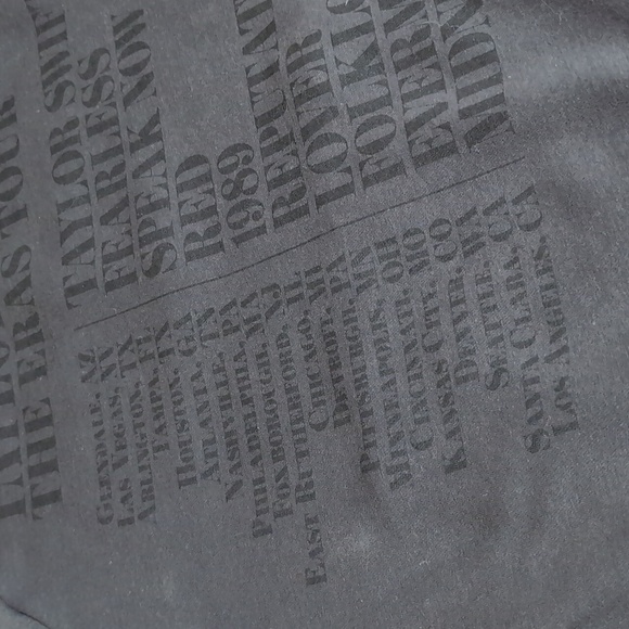 Taylor Swift Eras Tour Official Oversized Hoodie Size Medium In Dark Gray - Picture 8 of 12